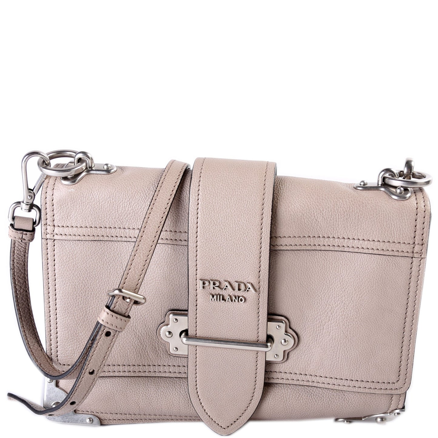 Prada Cahier Soft Glazed Calfskin Bag