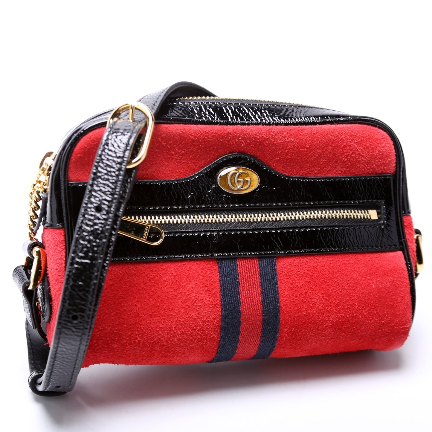 Gucci GG Supreme Mini Suede Ophidia 517350 Bag