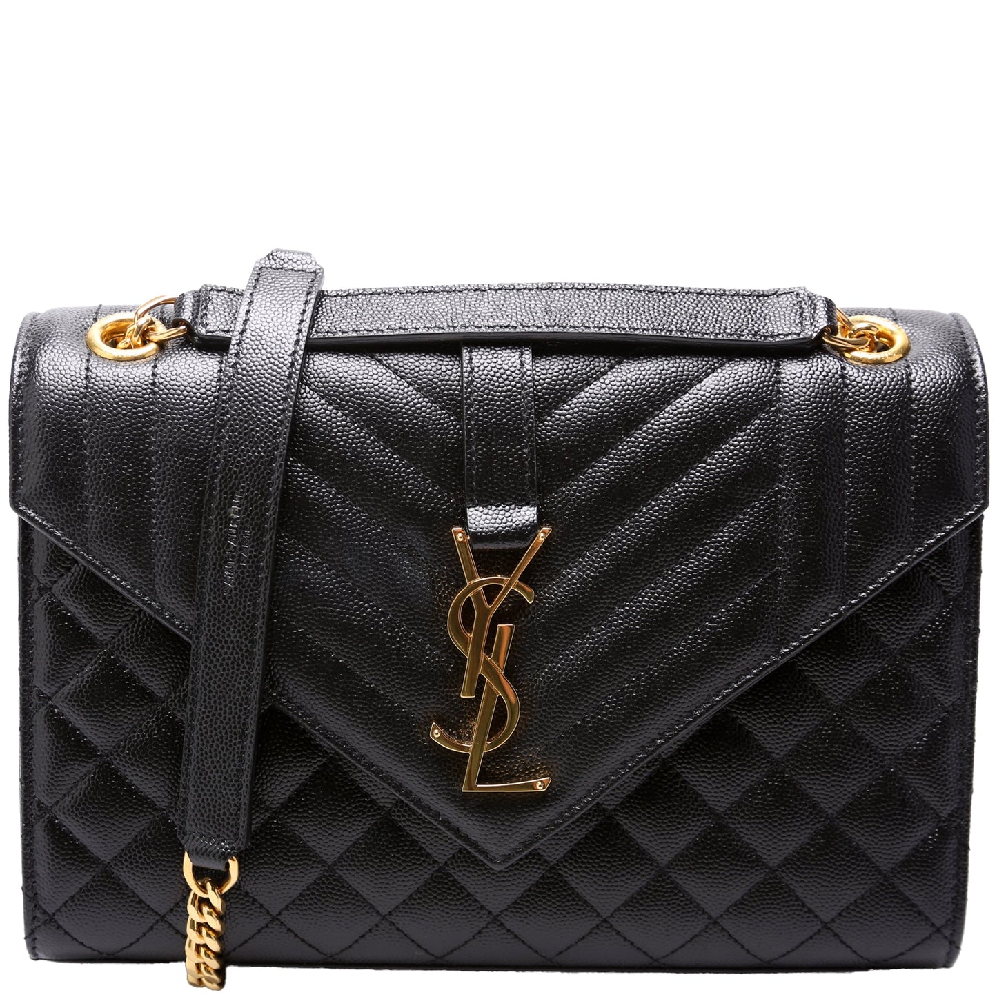 Saint Laurent Envelope Medium Grain de Poudre Triquilt 600185 Bag
