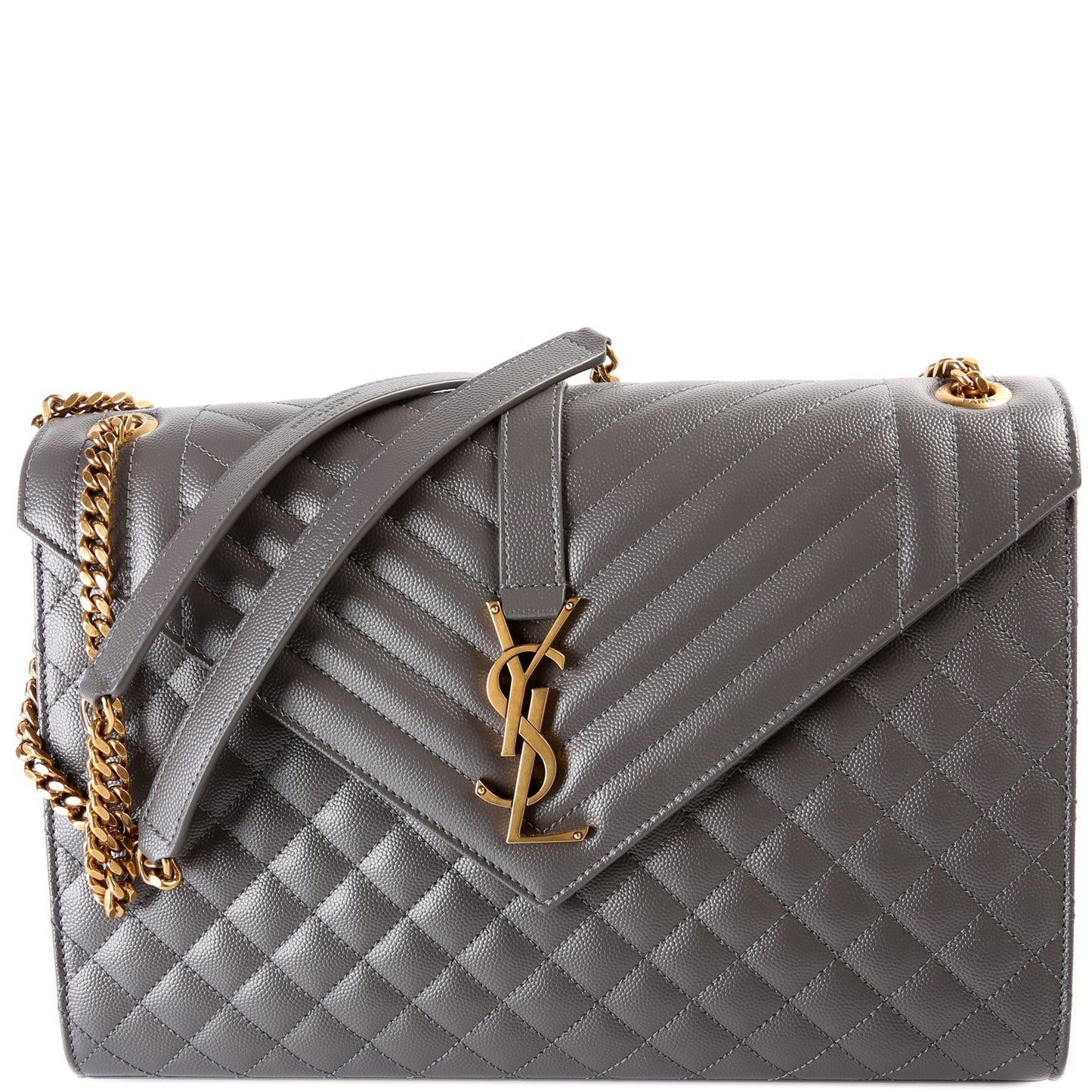 Saint Laurent Envelope Large Triquilt Bag