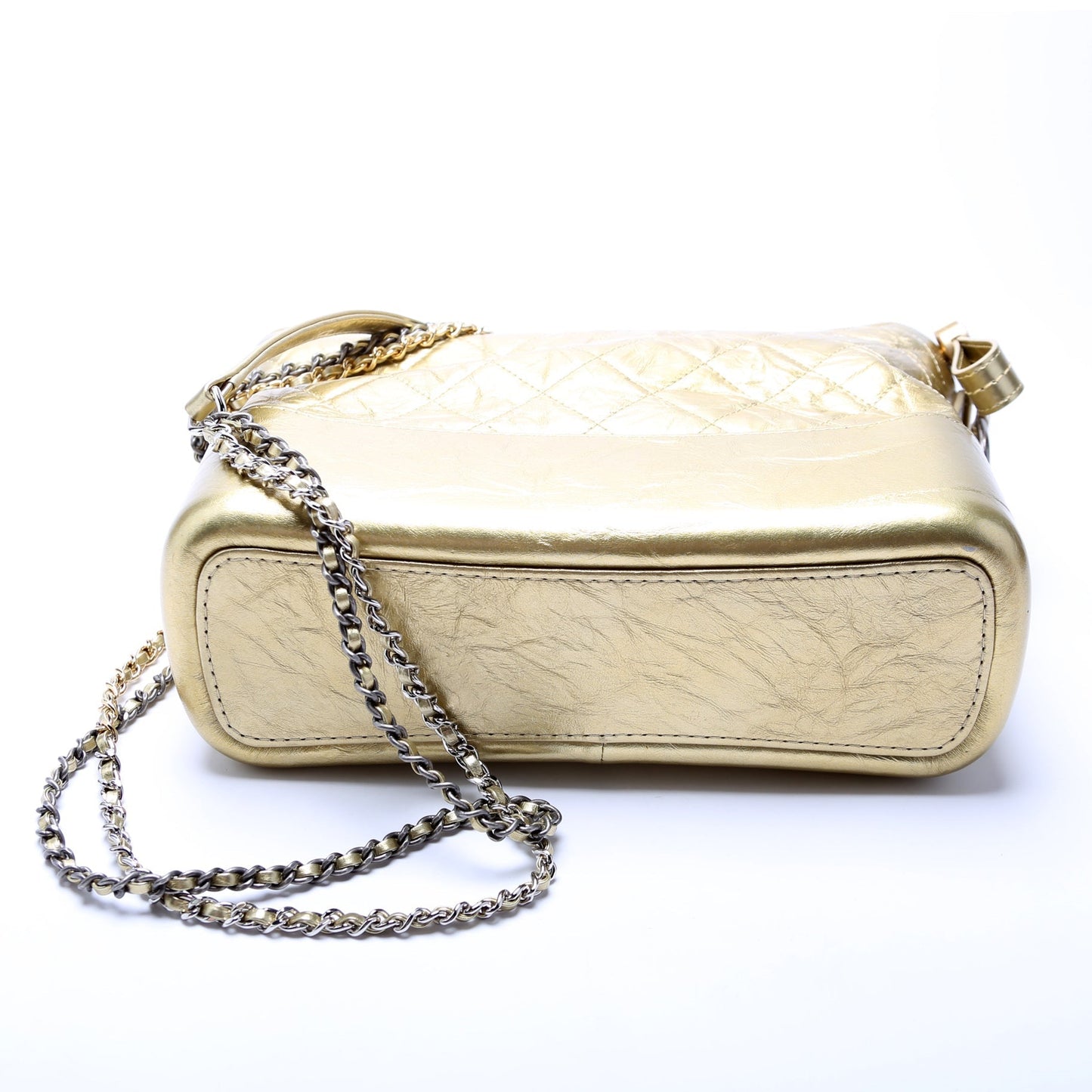 Chanel Gabrielle Hobo Medium Aged Metallic Calfskin Bag