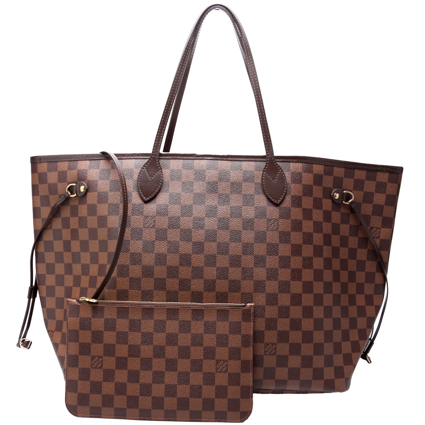 Louis Vuitton Neverfull W/ Wallet GM Damier Ebene