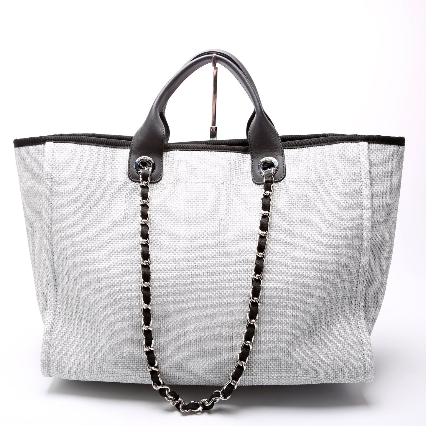 Chanel Deauville Canvas Tote Large Bag