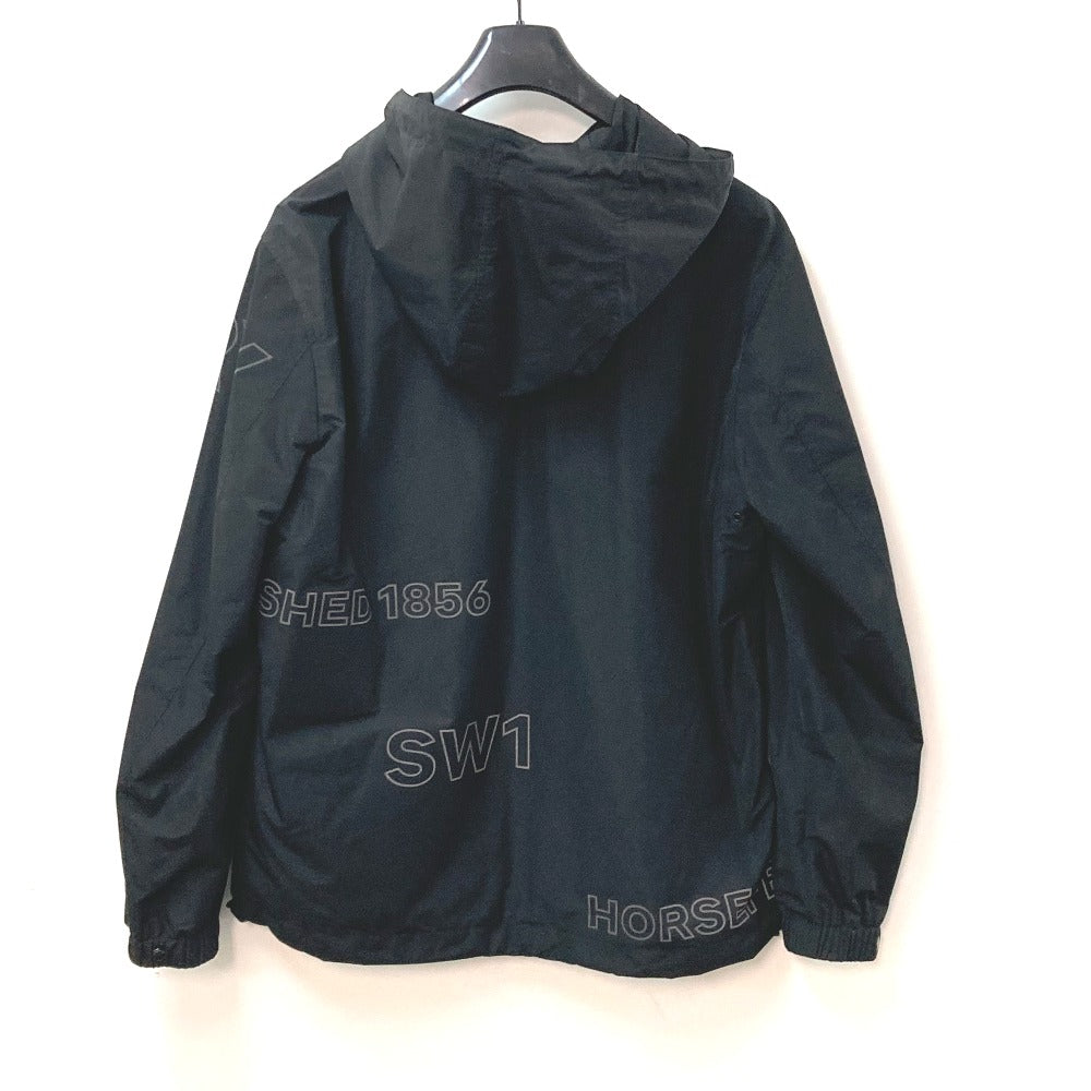 BURBERRY Jacket Nylon black Outer Apparel Long Sleeve Tops Check Inside hoodie logo mens ‚k