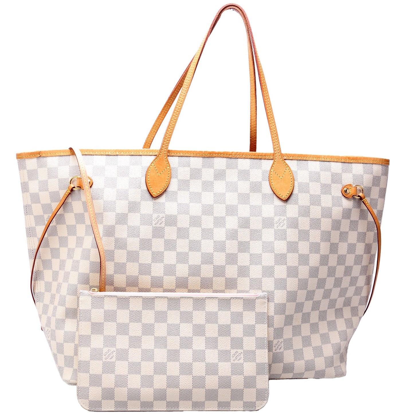 Louis Vuitton Neverfull W/Wallet GM Damier Azur