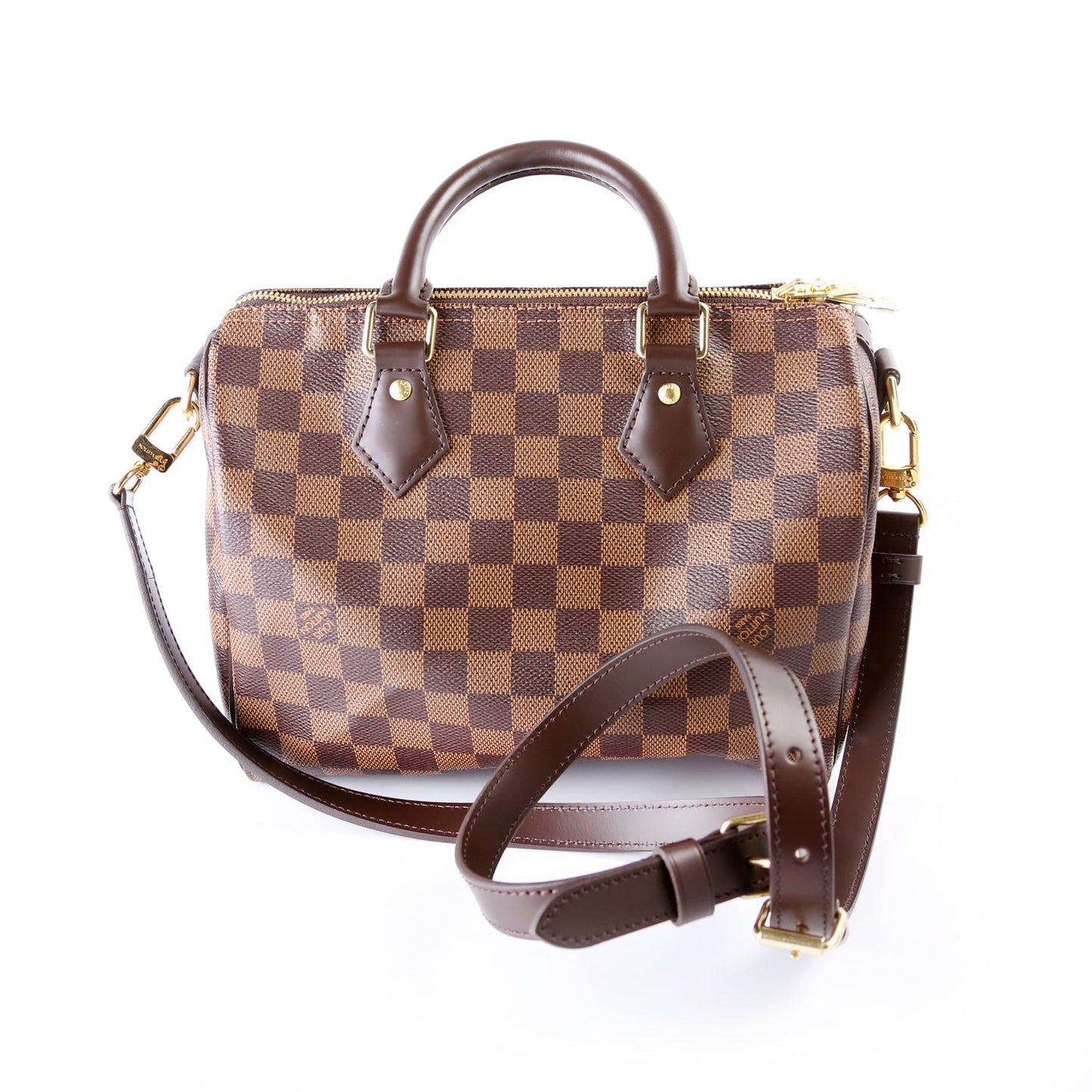 Louis Vuitton Speedy 25 Bandouliere Damier Ebene