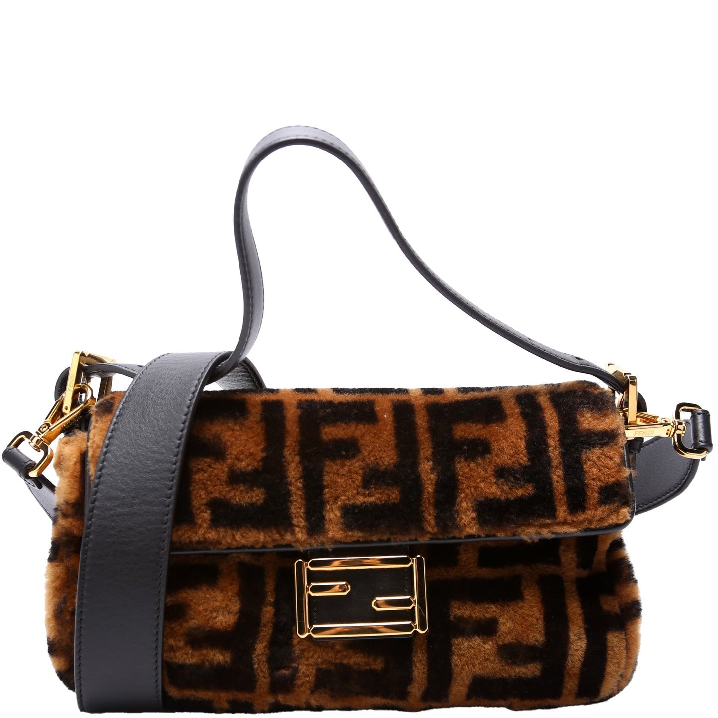 Fendi 8BR600uette FF Shearling Bag