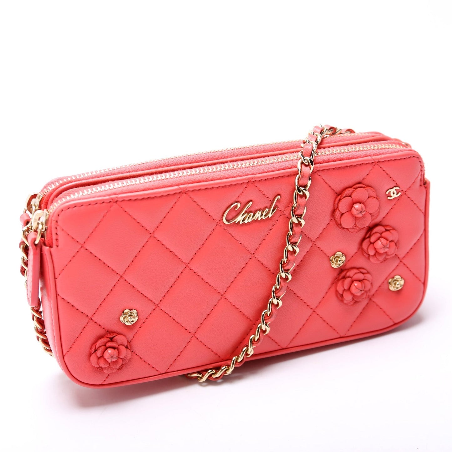 Chanel Double Zip WOC Flowers Bag