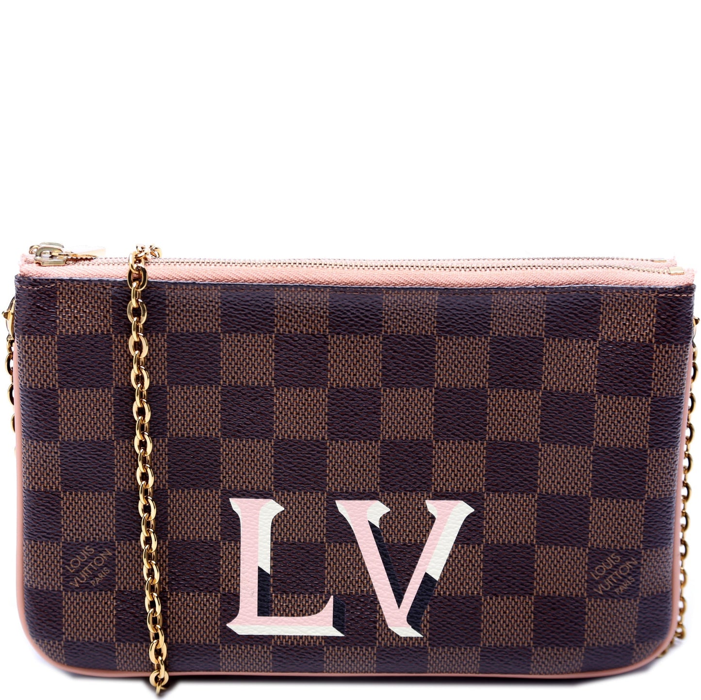 Louis Vuitton Pochette Double Zip Damier Ebene