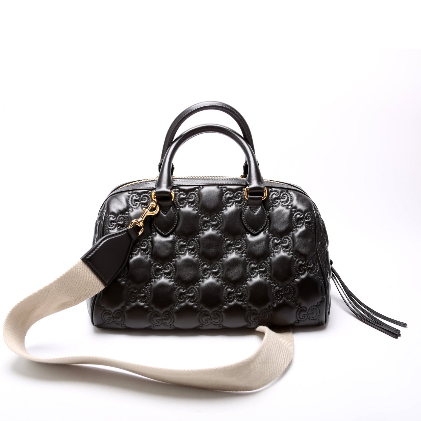Gucci GG Matelasse Medium Bowler 702242 Bag