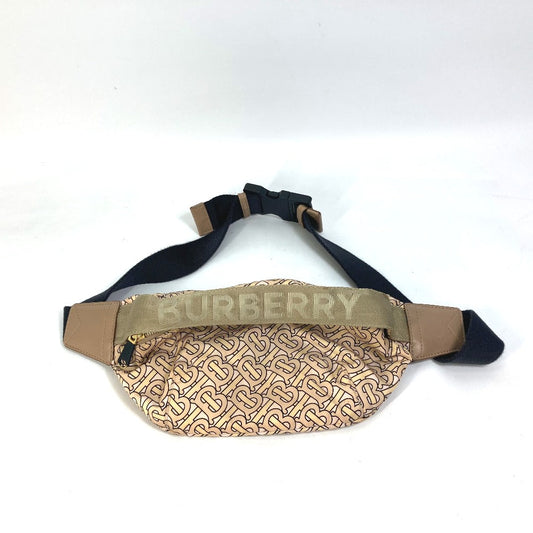 BURBERRY Sling bag Nylon beige TB monogram mens