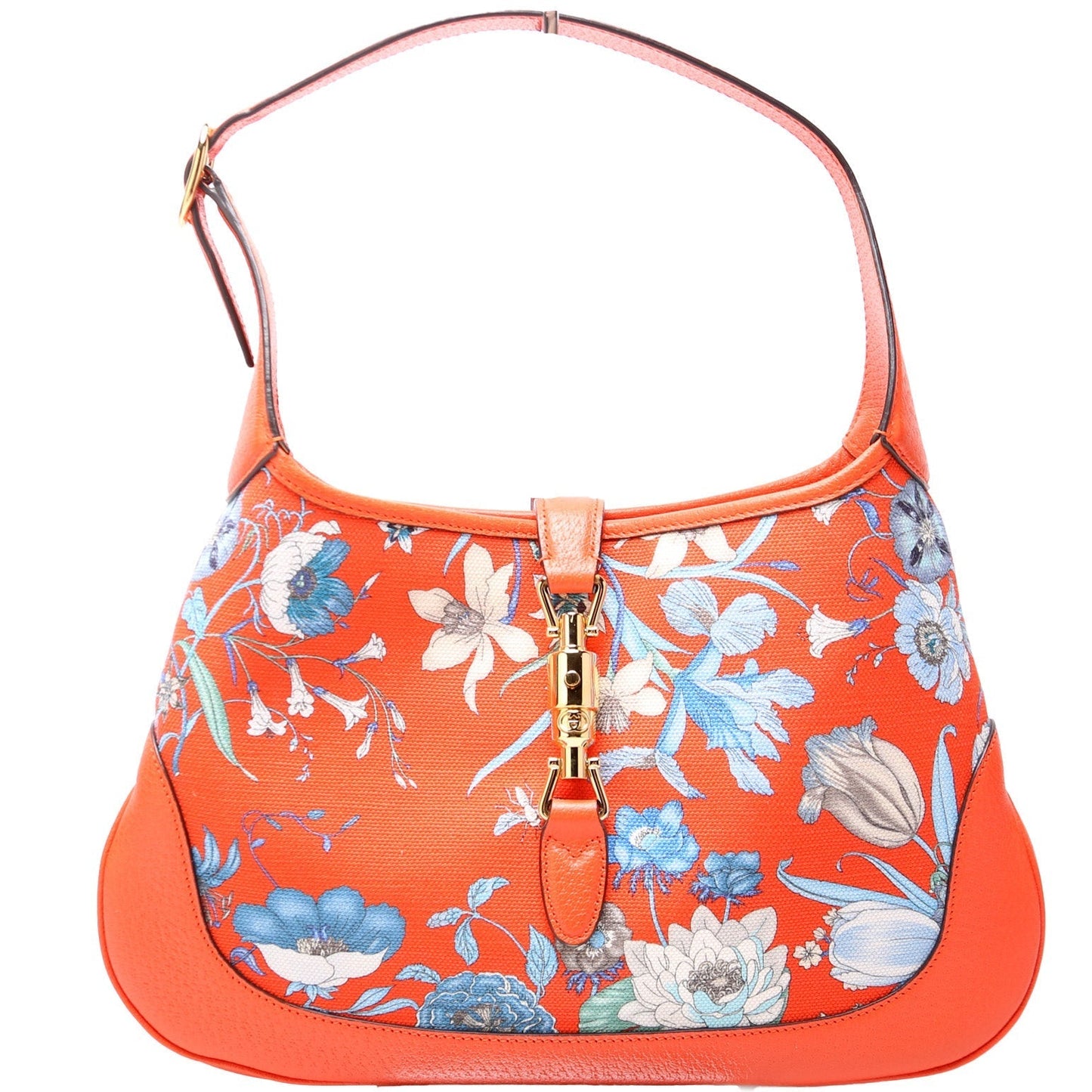 Gucci 550152 Jackie Medium Flora Canvas Hobo Bag