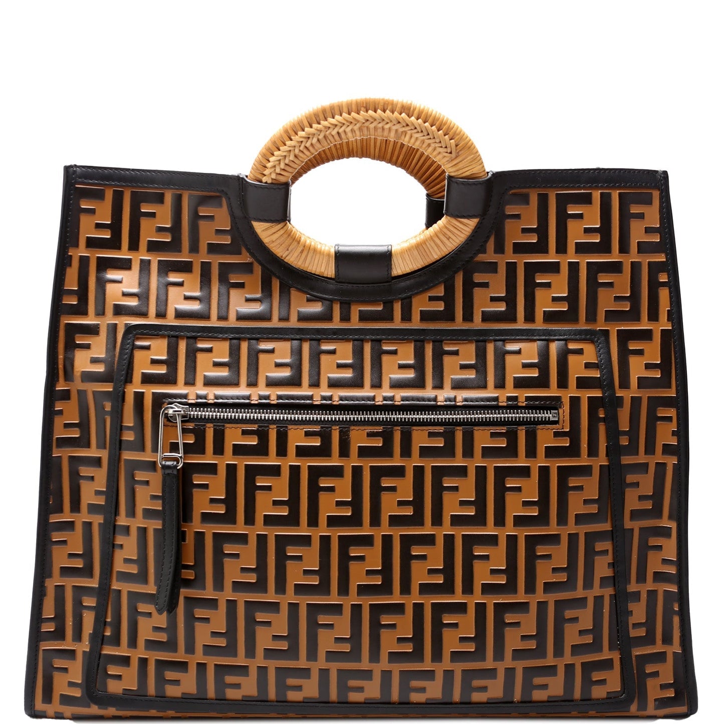 Fendi FF Leather Runaway Shopper Large 8BH351 Bag