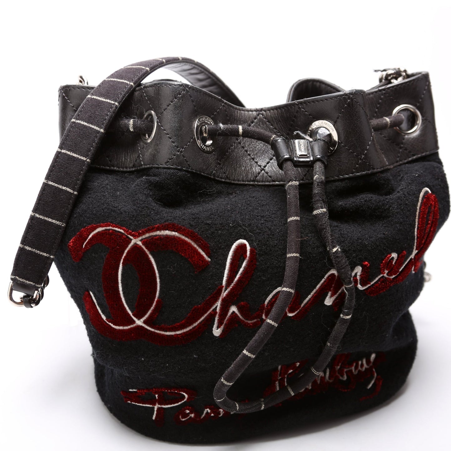 Chanel Paris-Hamburg Drawstring Bucket Black Bag