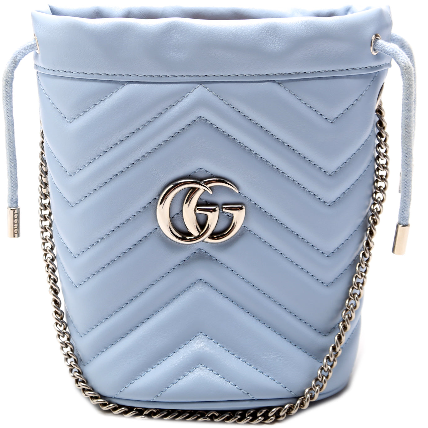 Gucci 575163 Marmont Mini Bucket Blue Bag