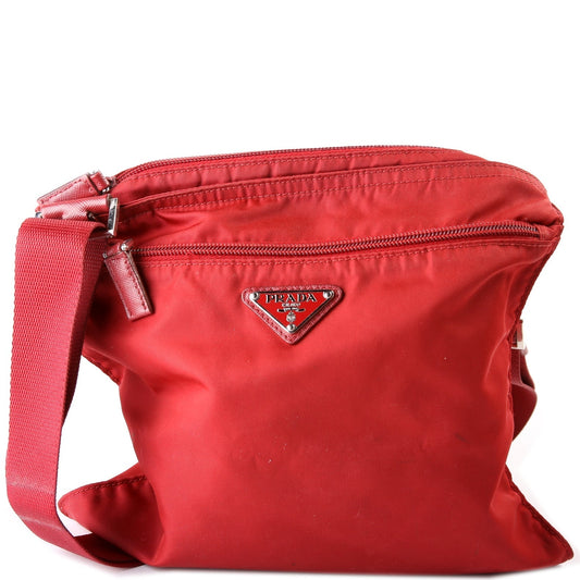 Prada Nylon Flat Small Messenger Bag