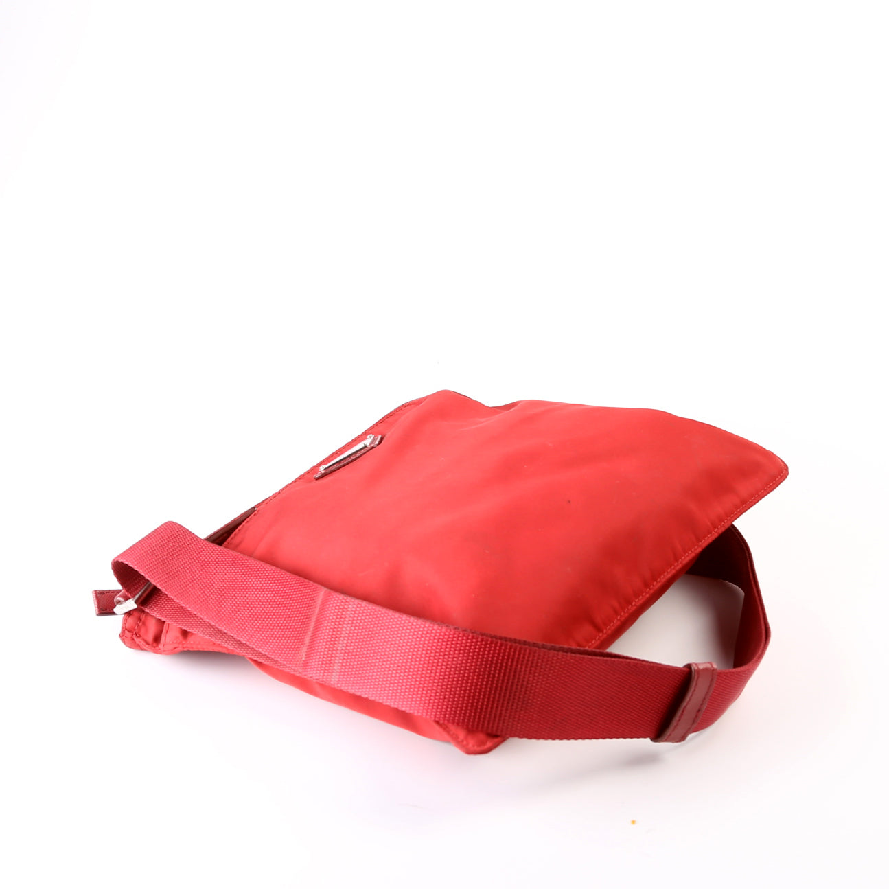 Prada Nylon Flat Small Messenger Bag