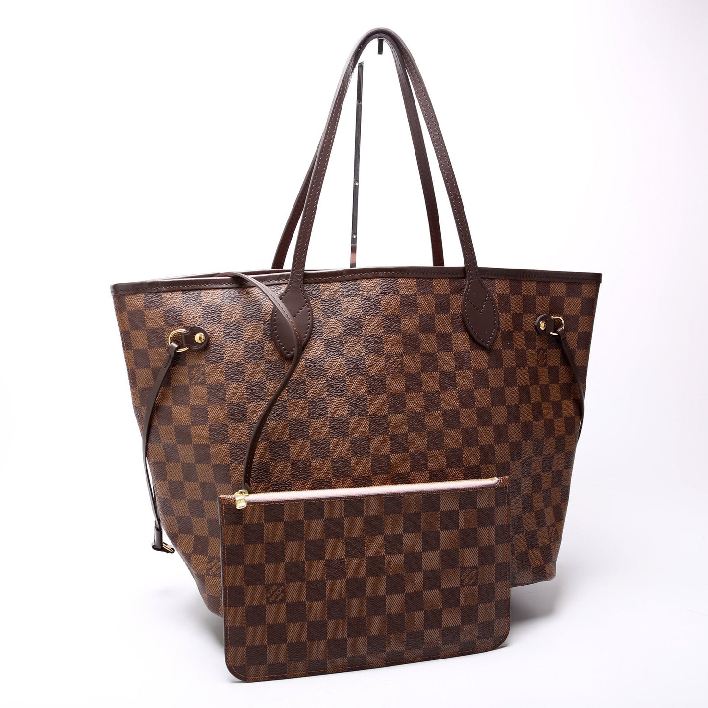 Louis Vuitton Neverfull W/Wallet MM Damier Ebene