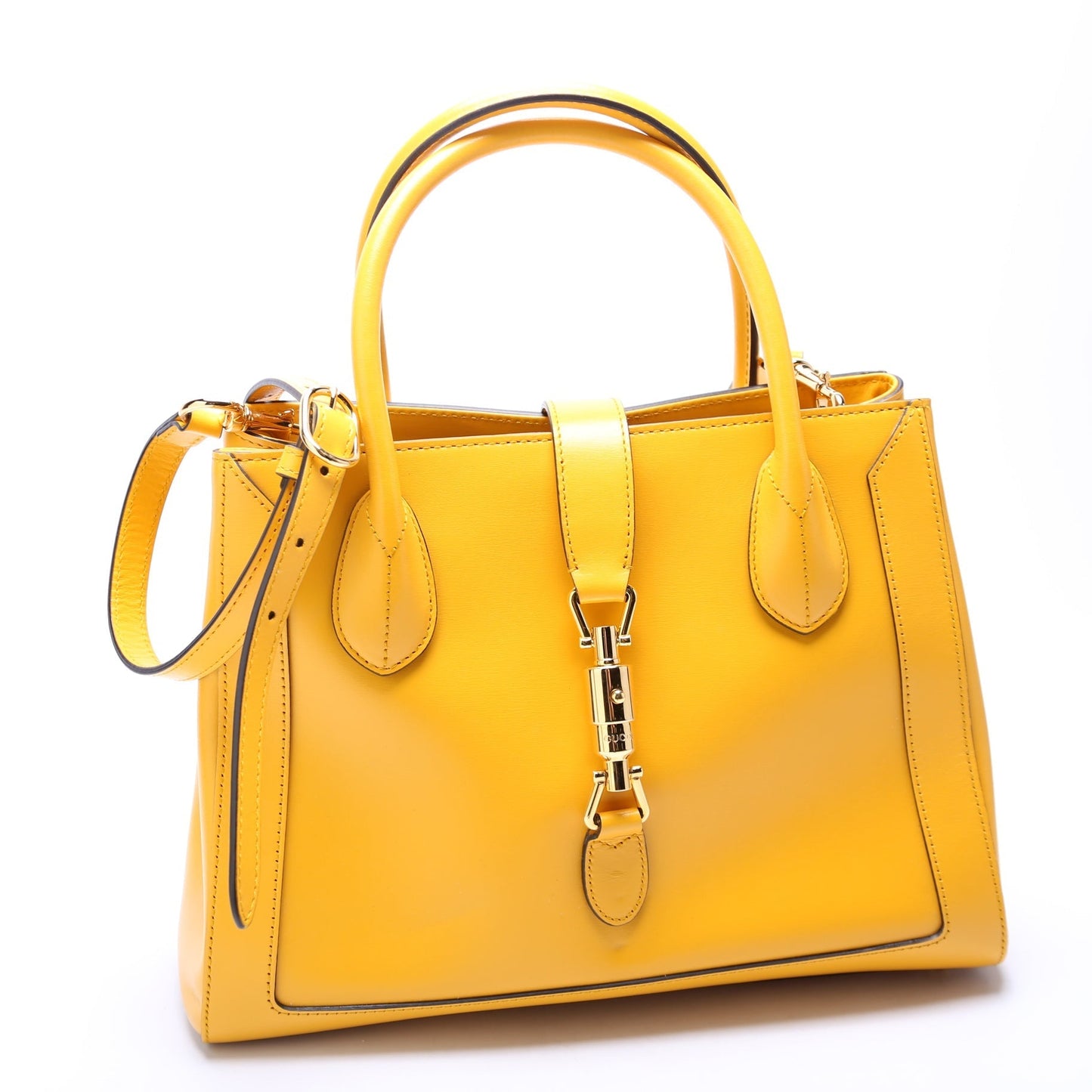 Gucci 649016 Jackie 1961 Leather Medium Tote Bag