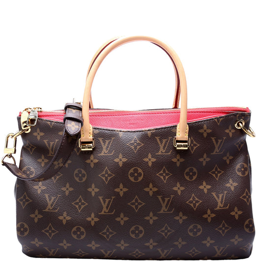 Louis Vuitton Pallas Tote Monogram Canvas Side