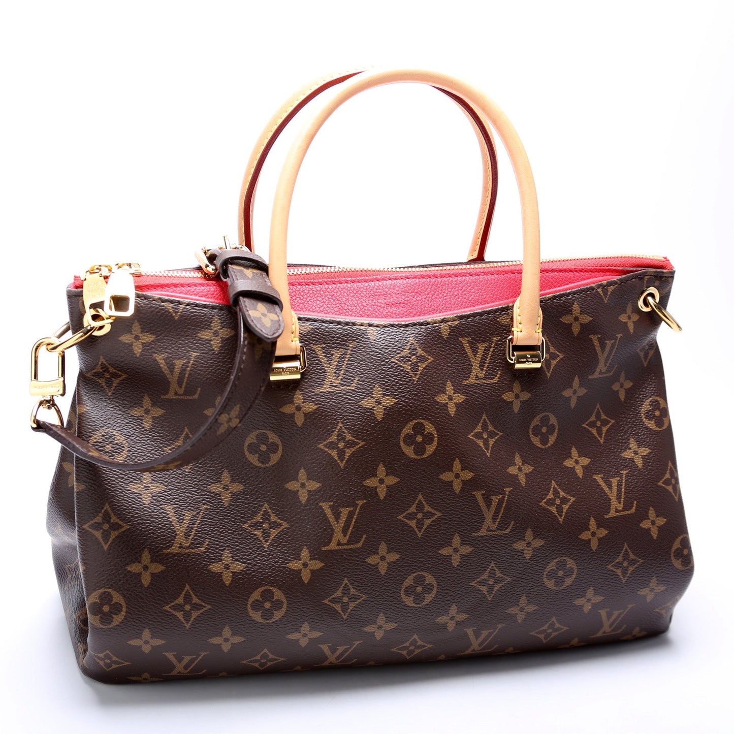 Louis Vuitton Pallas Tote Monogram Canvas Side