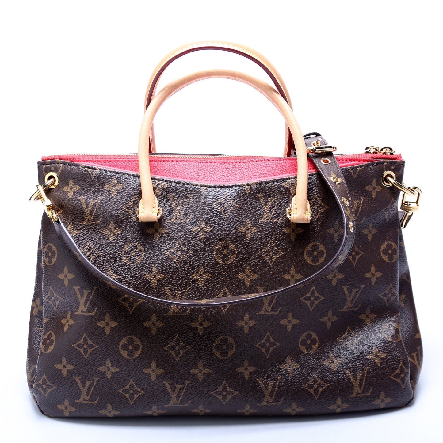 Louis Vuitton Pallas Tote Monogram Canvas Side