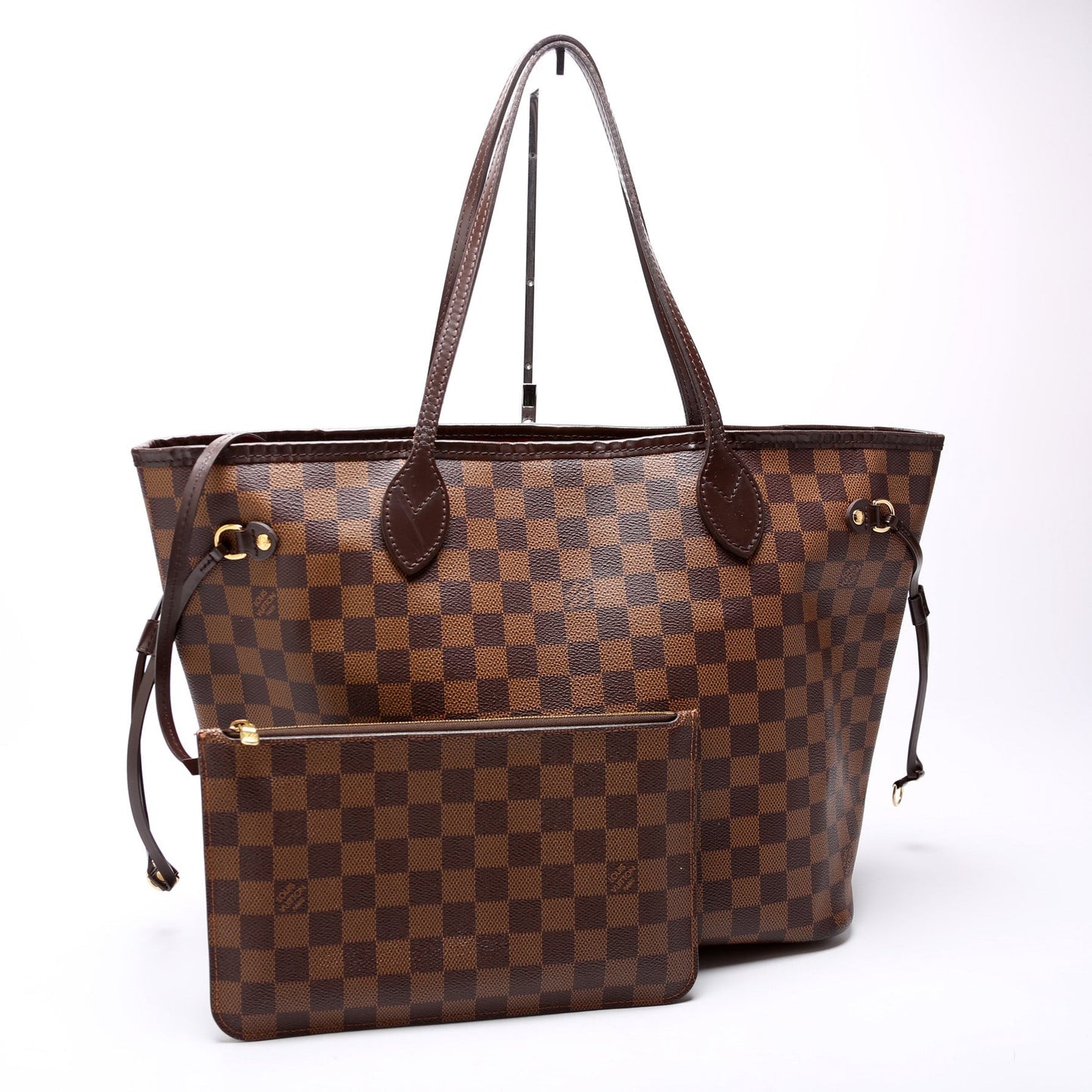 Louis Vuitton Neverfull W/Wallet MM Damier Ebene