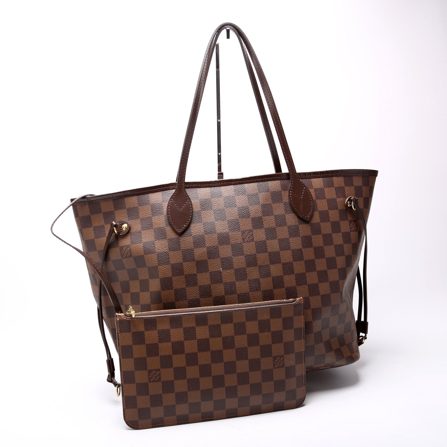 Louis Vuitton Neverfull MM W/ Wallet Damier Ebene