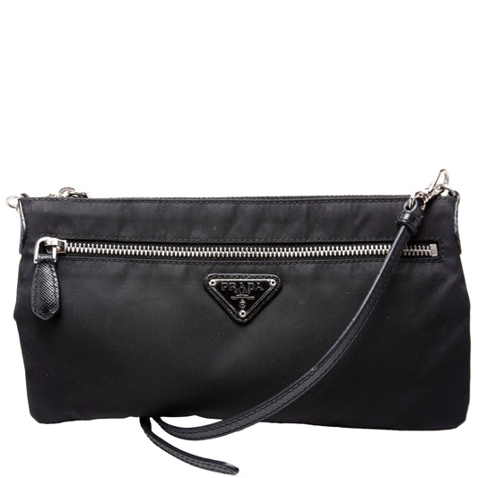 Prada Nylon Flat Pouch Crossbody Small Bag