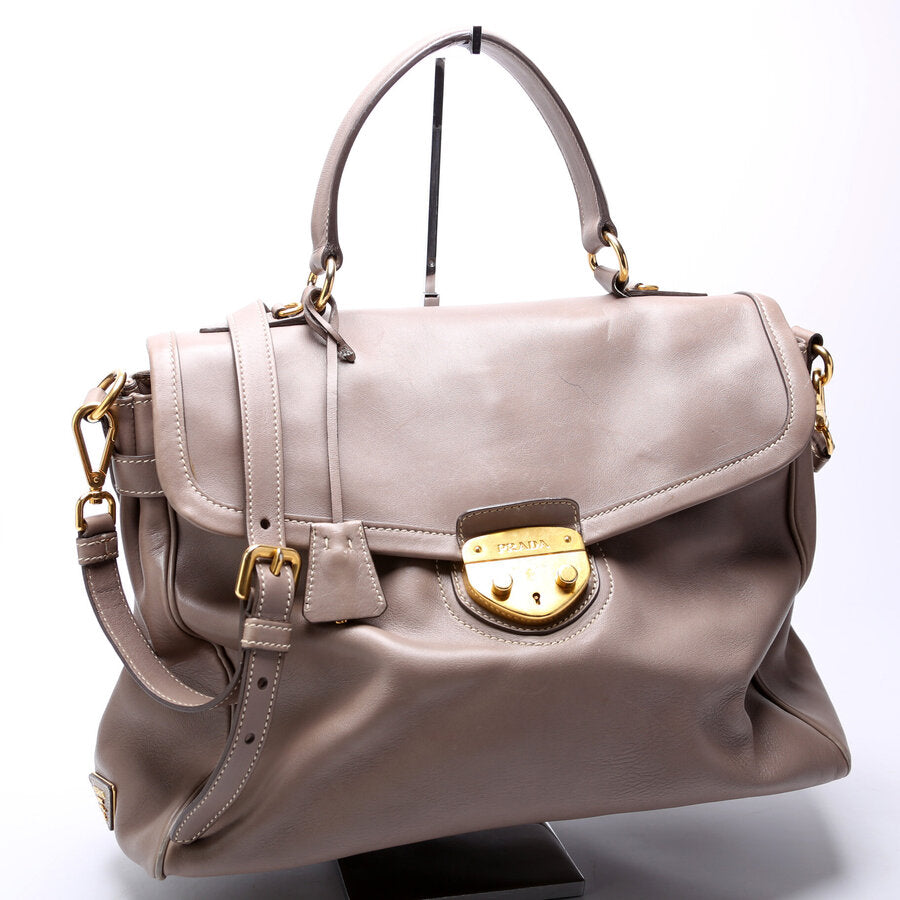 Prada Pushlock Top Handle Satchel Bag