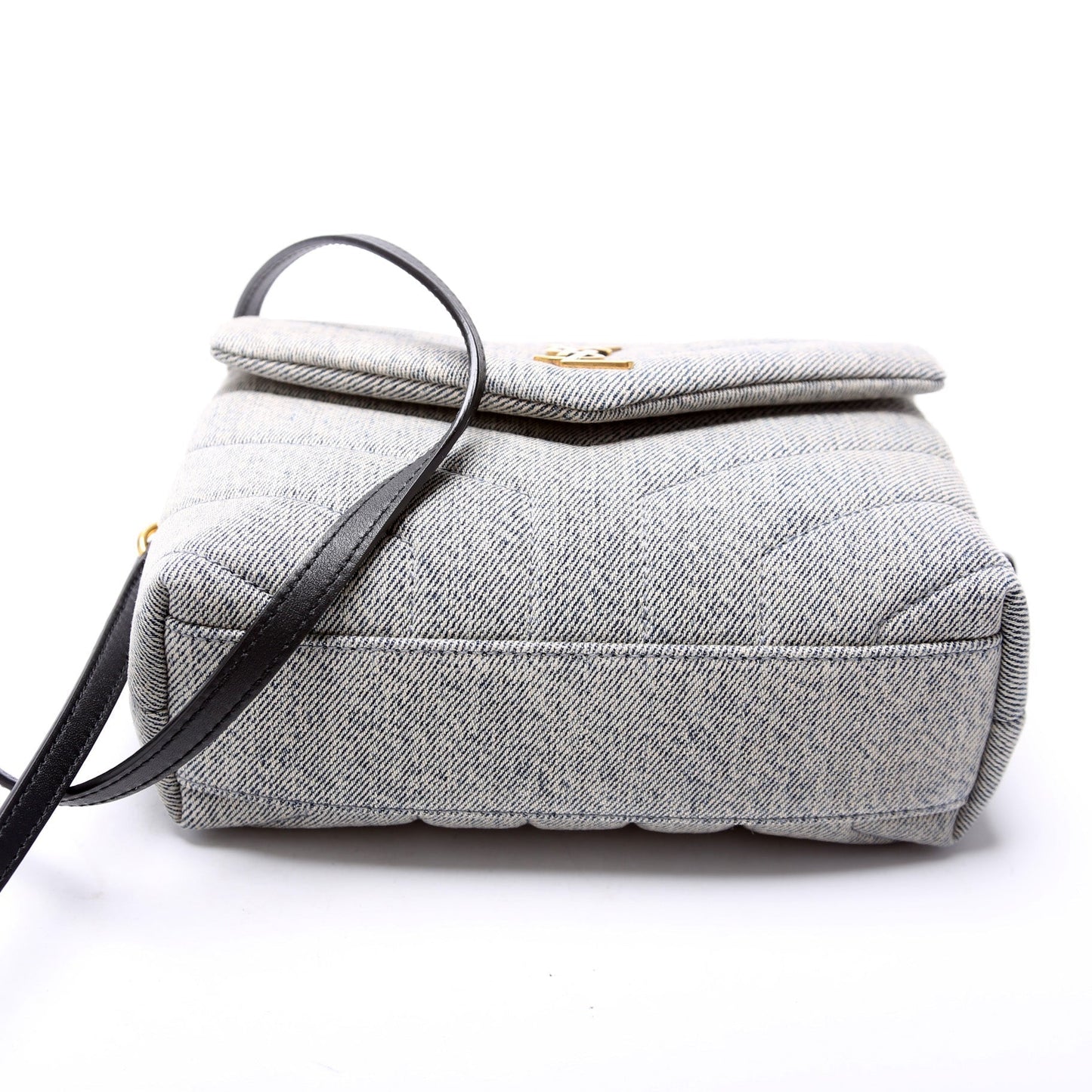Saint Laurent Loulou Satchel Toy Crossbody Denim Bag