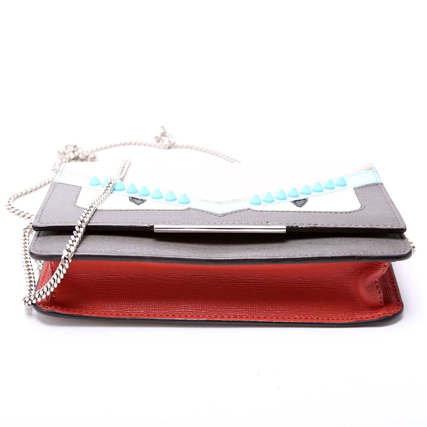 Fendi 8M0346 Studded Monster Eyes Tube WOC Bag