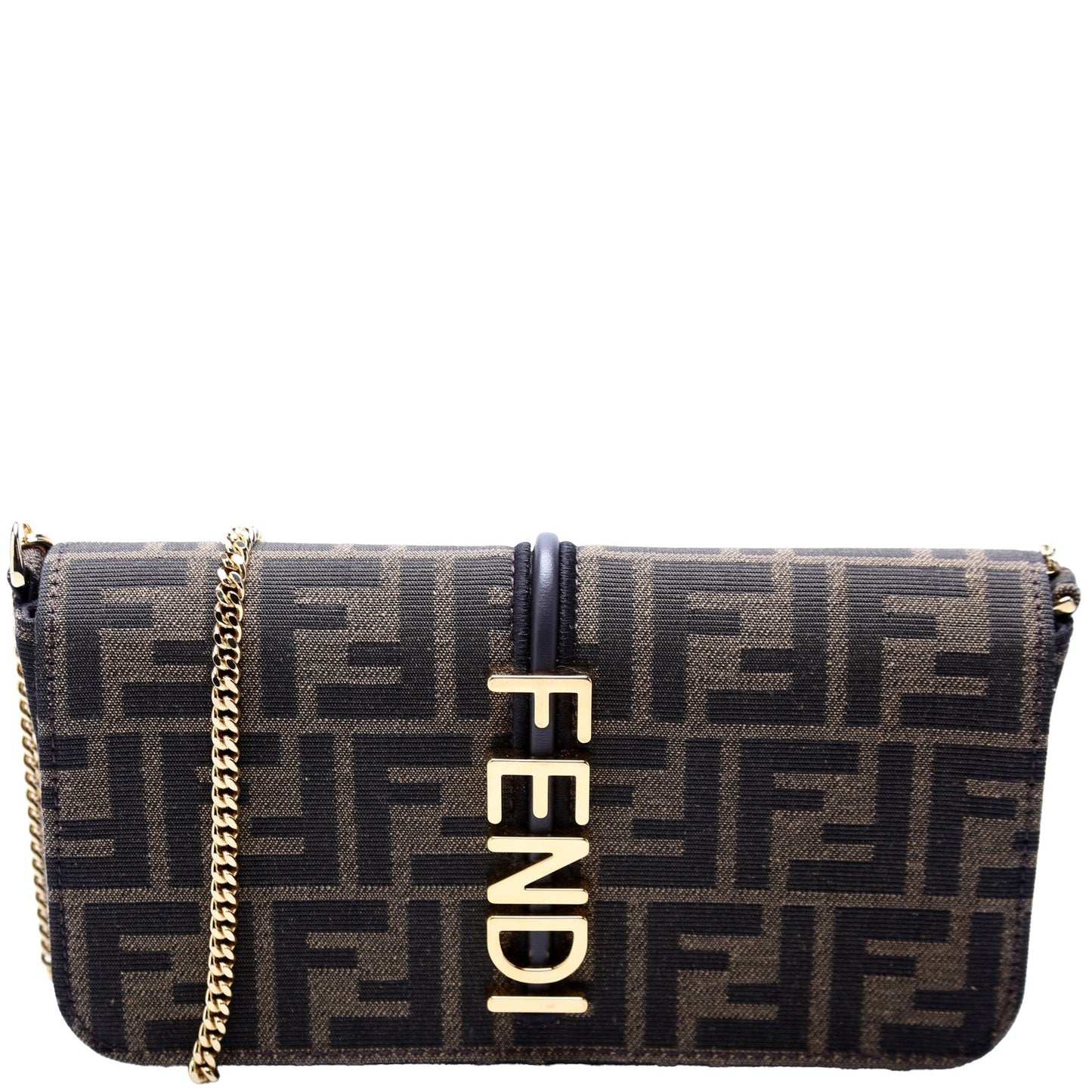 Fendi FF Jacquardgraphy Wallet On Chain Bag