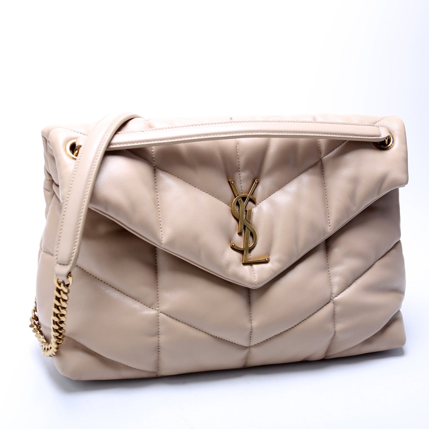Saint Laurent Puffer Quilted Medium Lambskin 577475 Bag