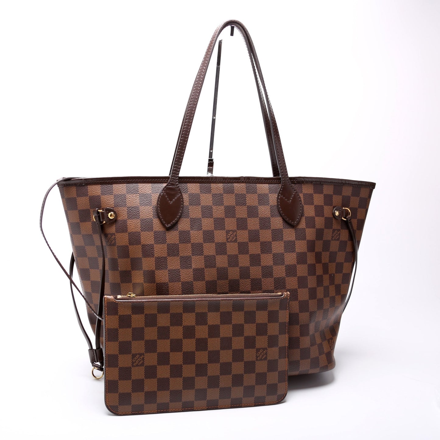 Louis Vuitton Neverfull W/Wallet MM Damier Ebene