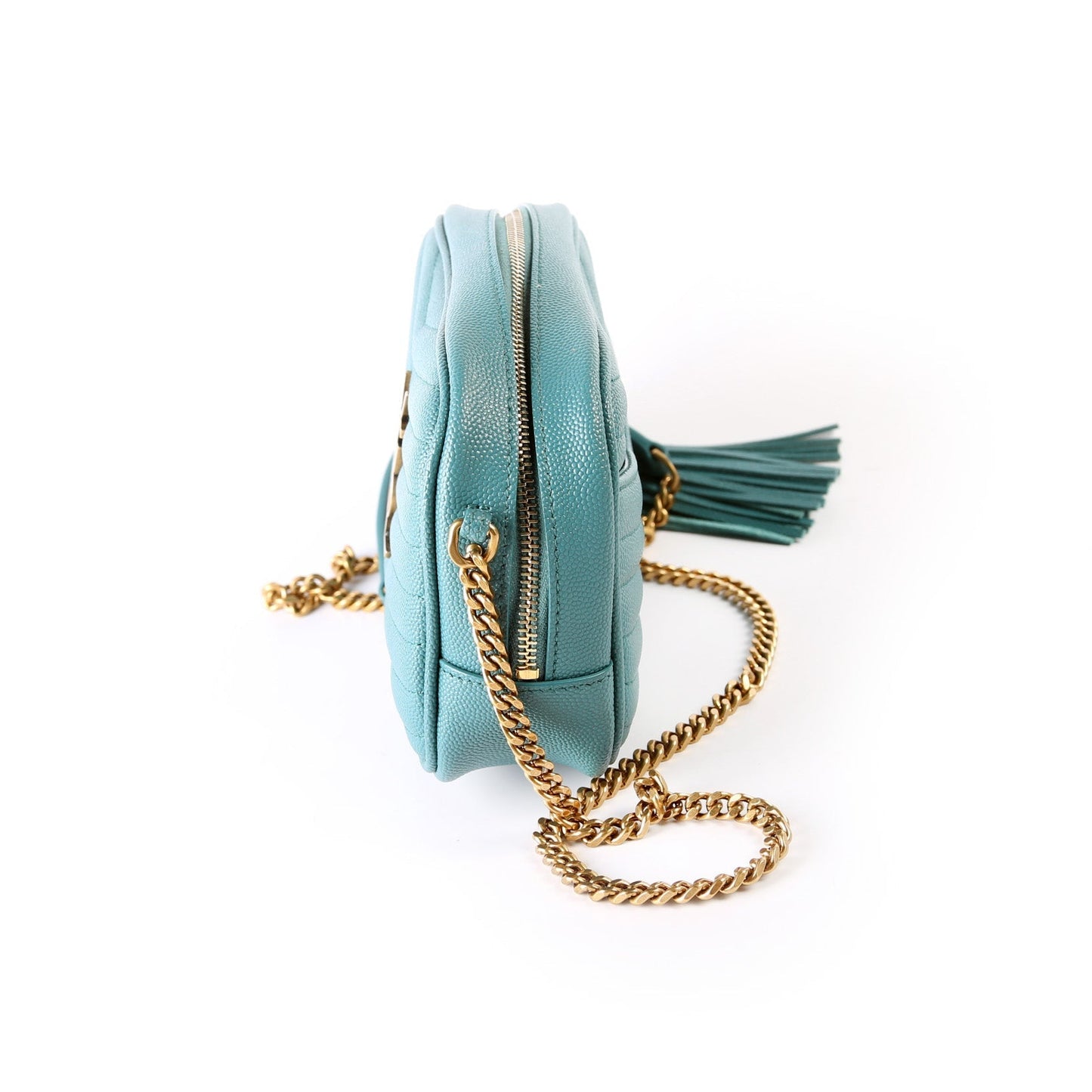 Saint Laurent Lou Camera Mini Teal 612579 Bag