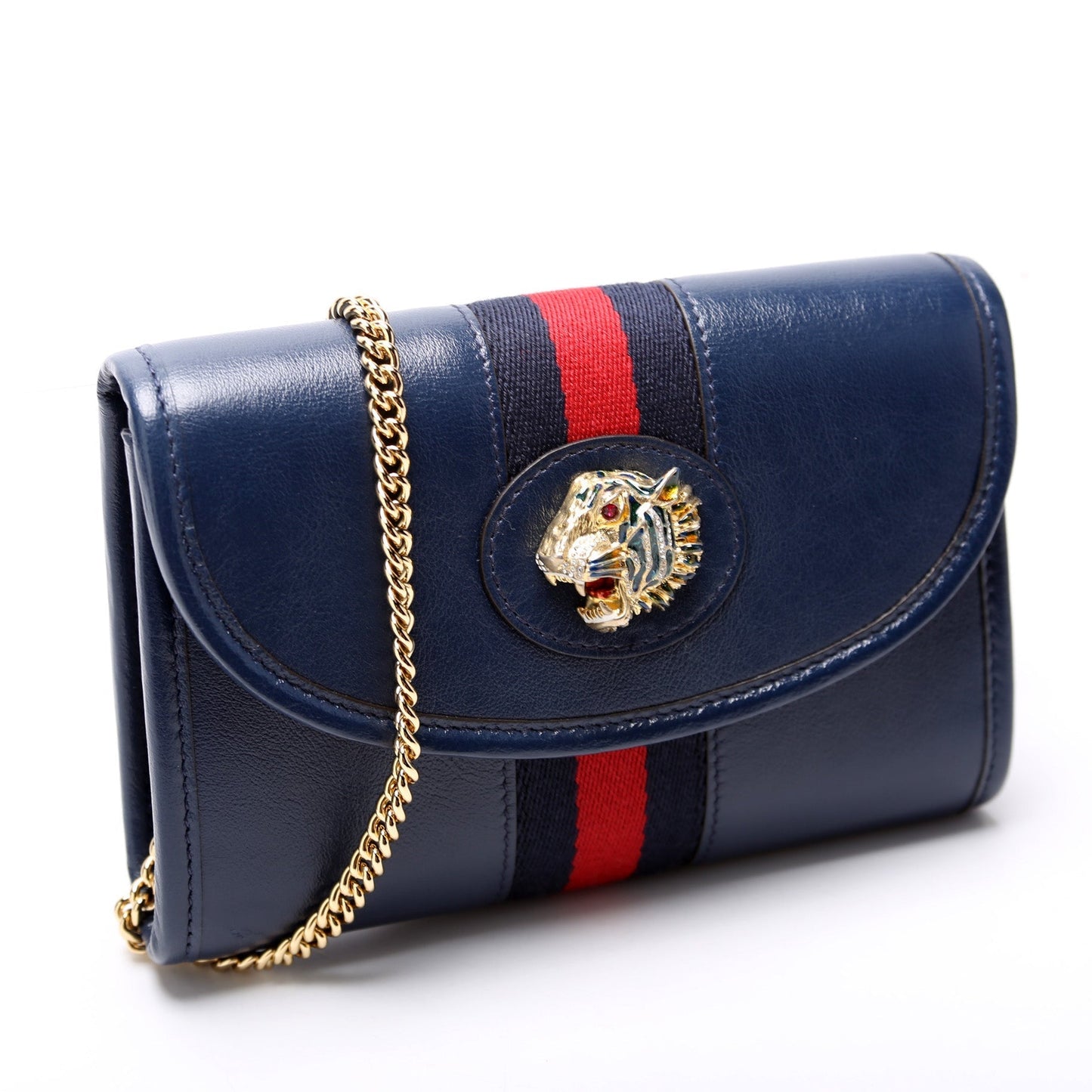 Gucci 573797 Rajah Web Mini Leather Bag