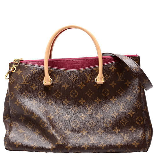 Louis Vuitton Pallas Tote Monogram Canvas Side