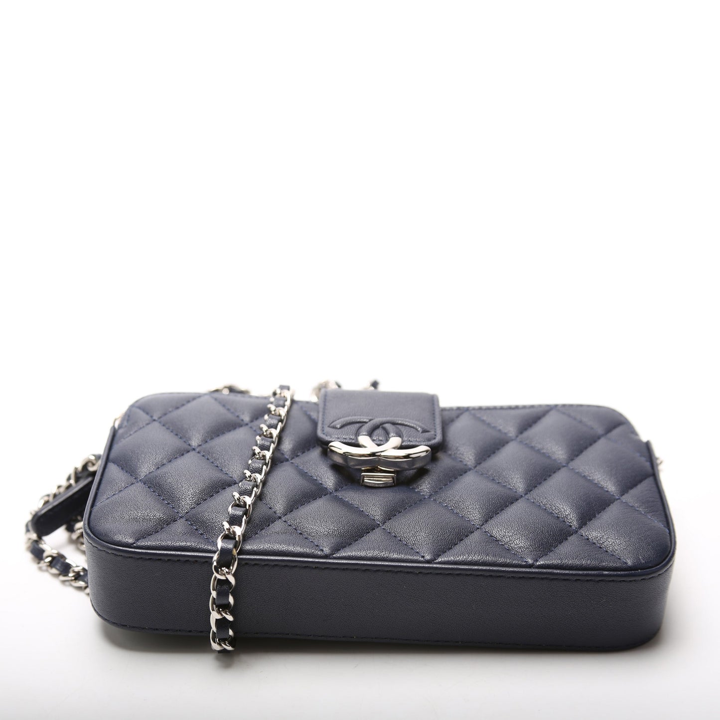 Chanel Box CC Double Zip WOC Lambskin 25M Bag