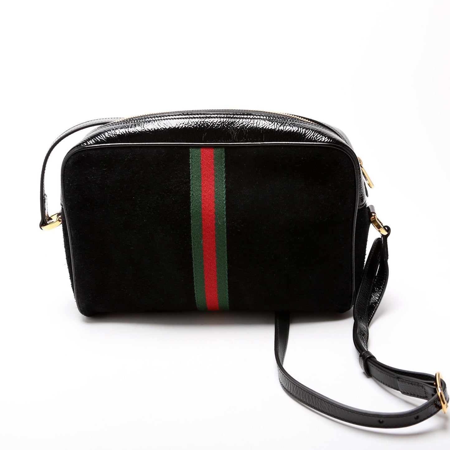 Gucci 517080 Ophidia Suede Small Crossbody Bag