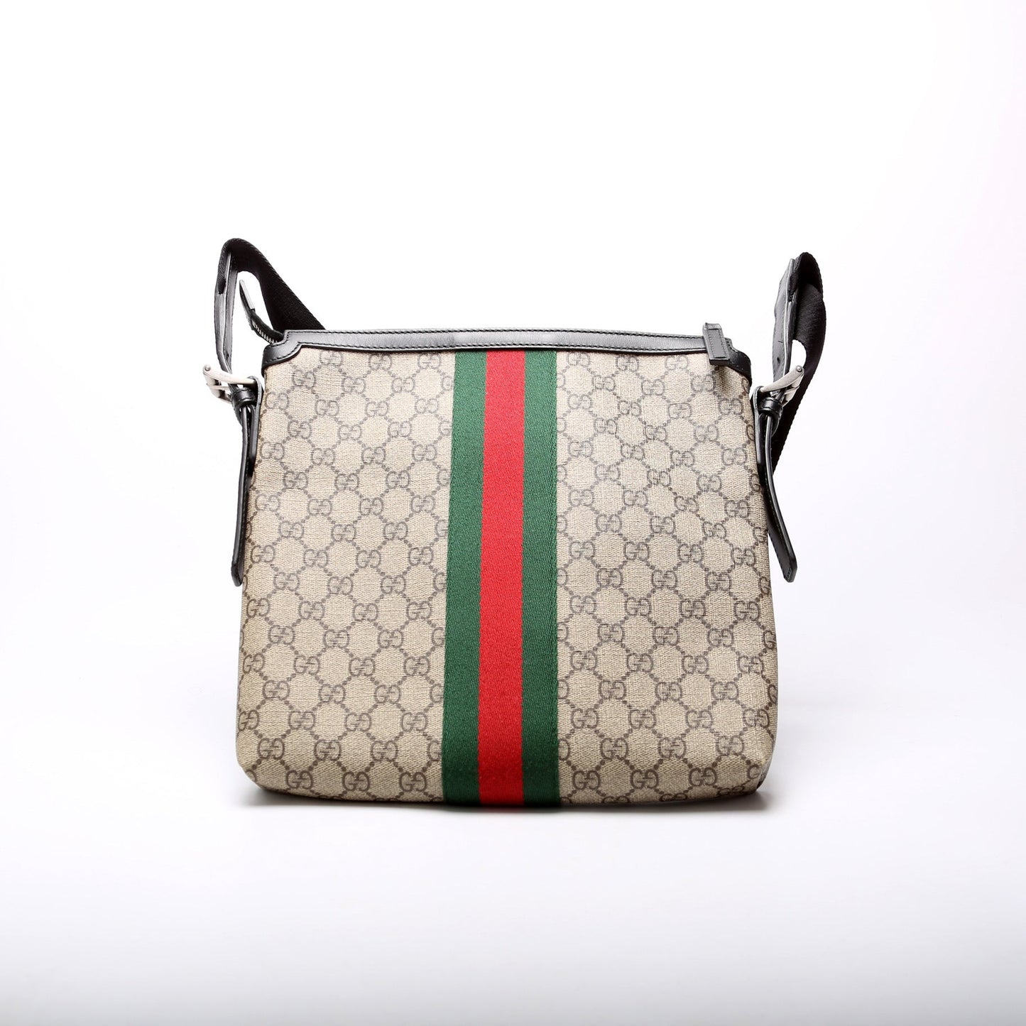 Gucci 387111 GG Supreme Web Messenger Bag