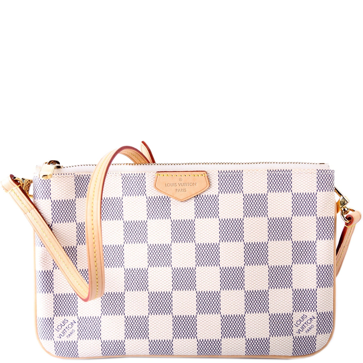 Louis Vuitton Double Zip Pochette Damier Azur