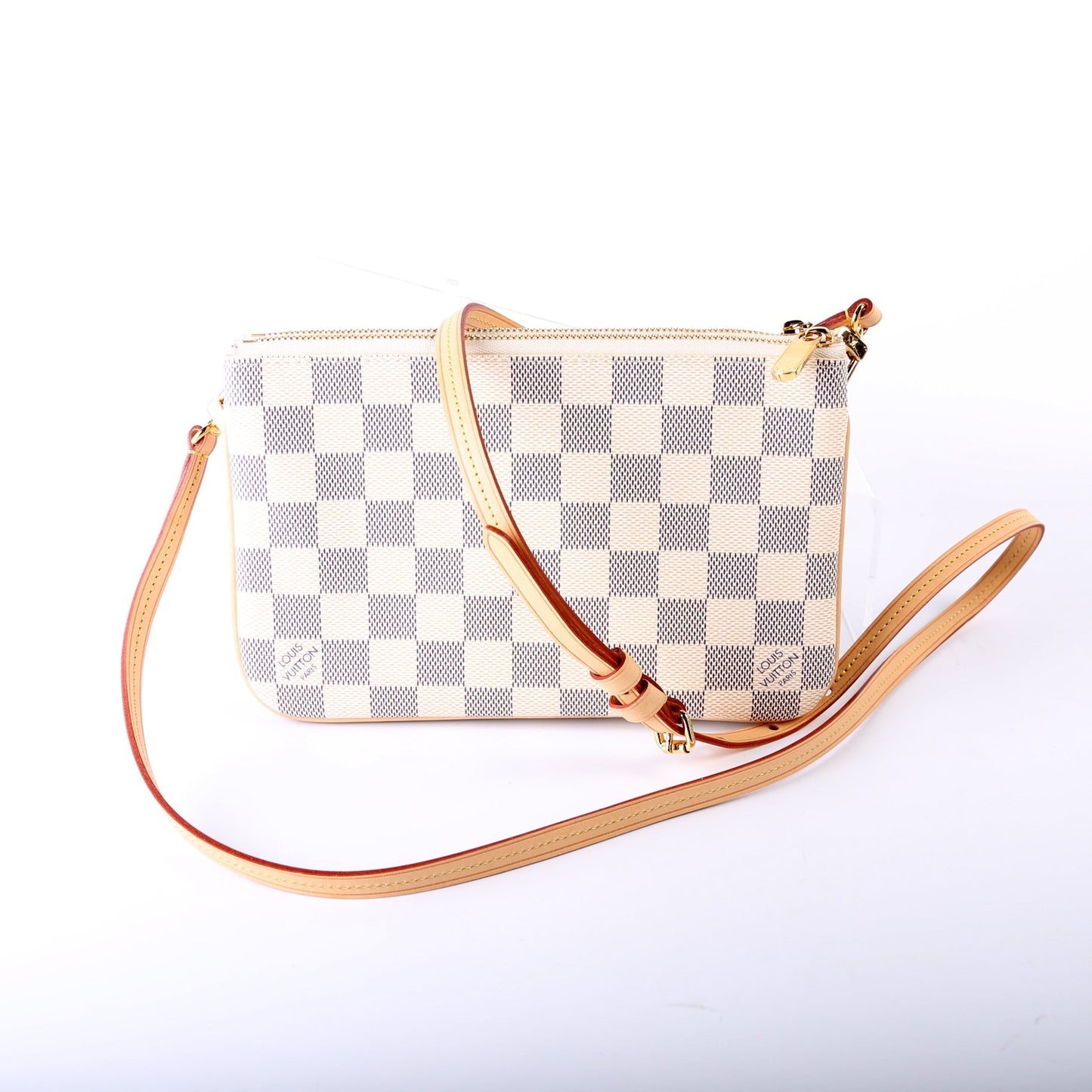 Louis Vuitton Double Zip Pochette Damier Azur