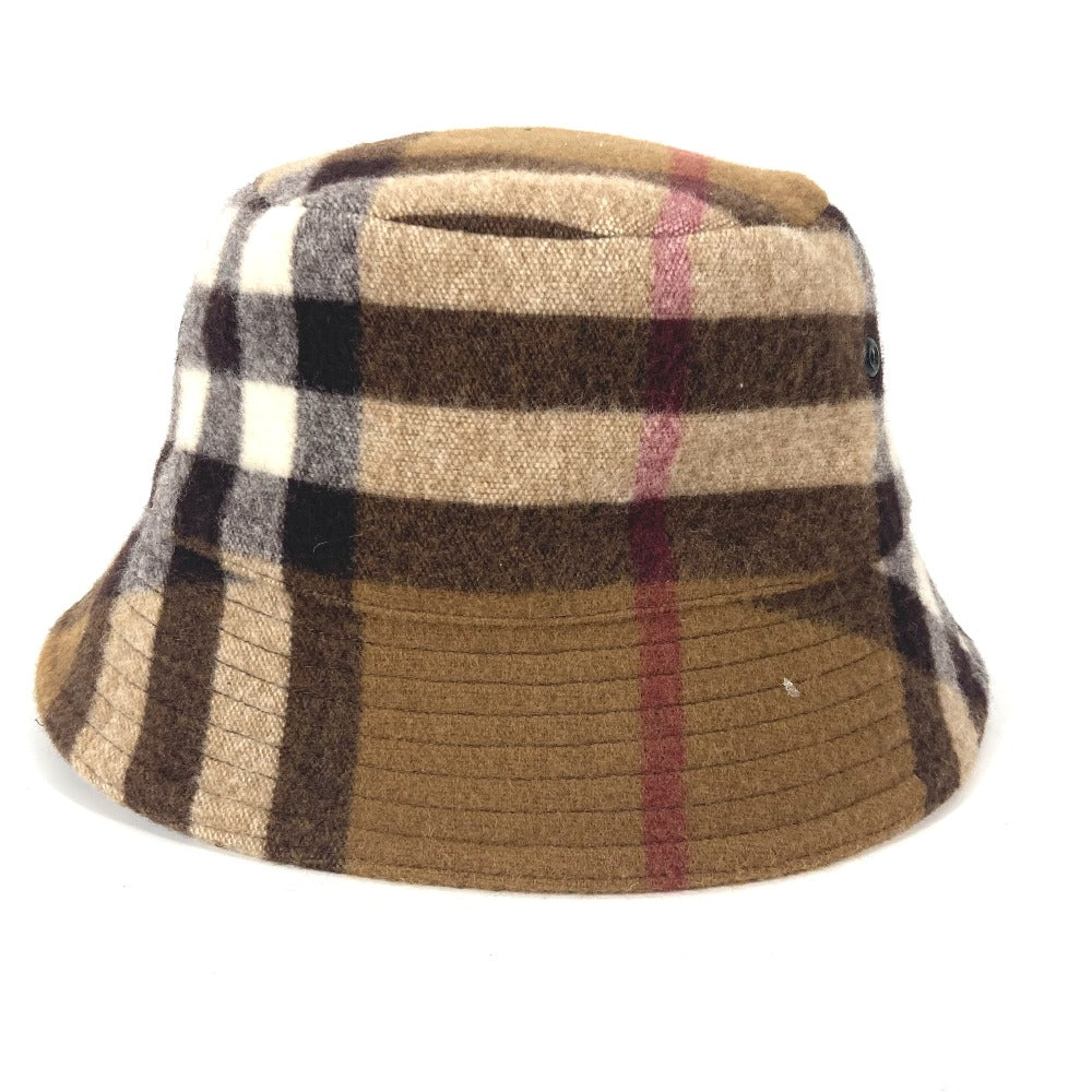 BURBERRY hat 8048929 cotton beige check mens M