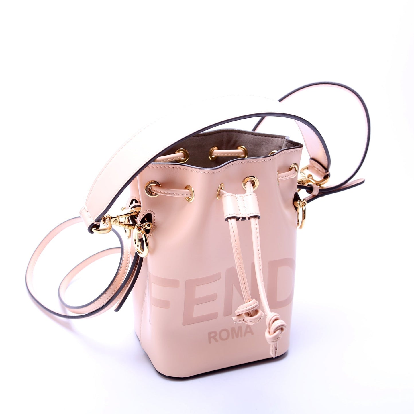 Fendi Mon Tresor Mini Bucket Leather FF 8BS010 Bag