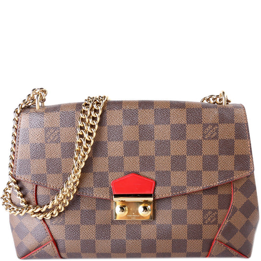 Louis Vuitton Caissa Chain Clutch Damier Ebene