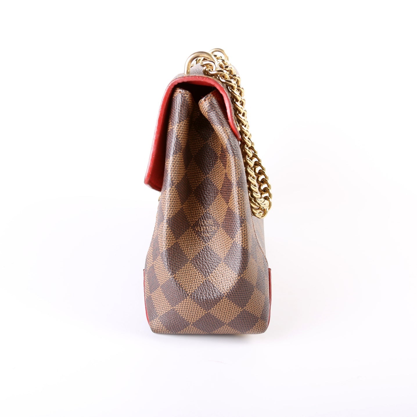 Louis Vuitton Caissa Chain Clutch Damier Ebene