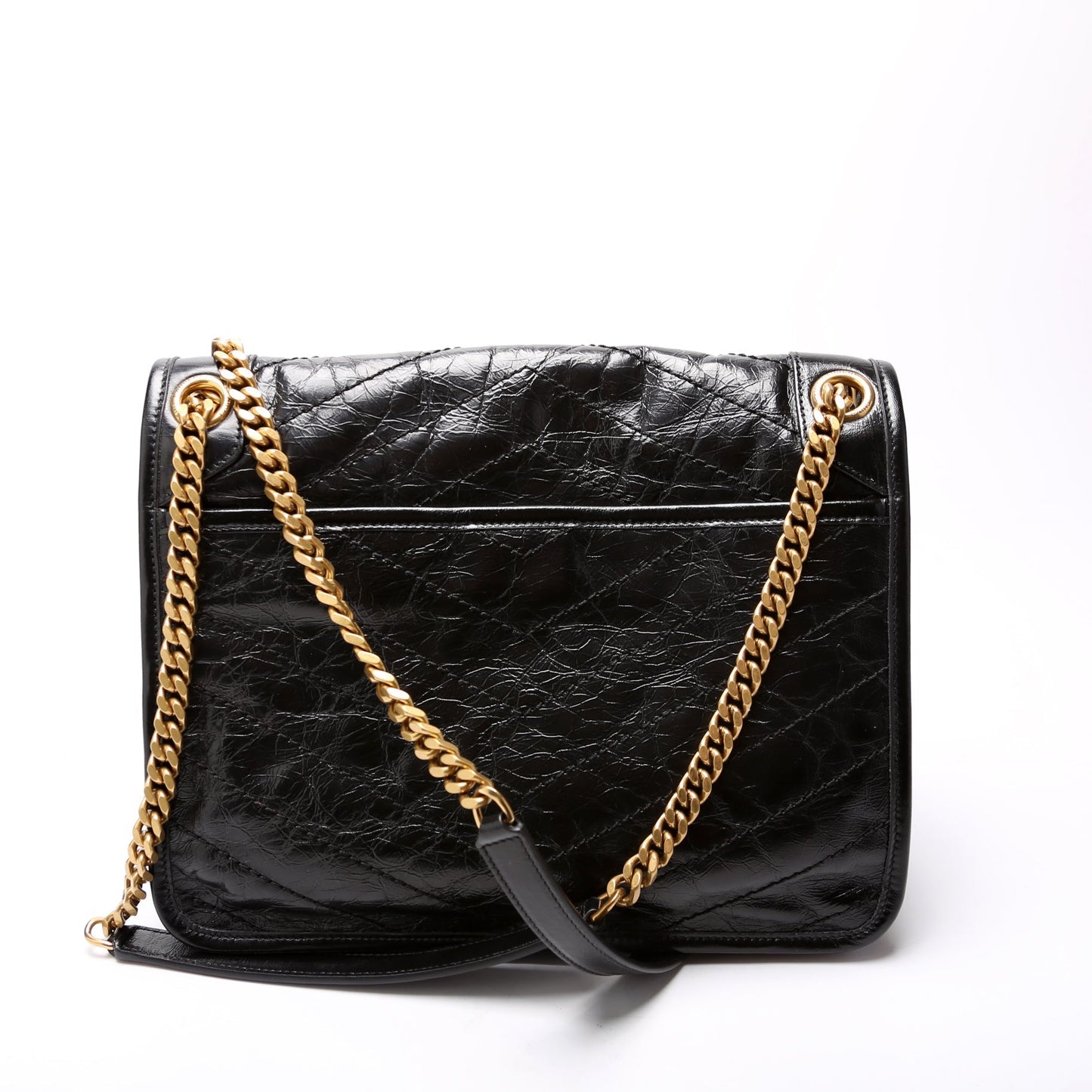 Saint Laurent Niki Medium Crinkle Leather Bag