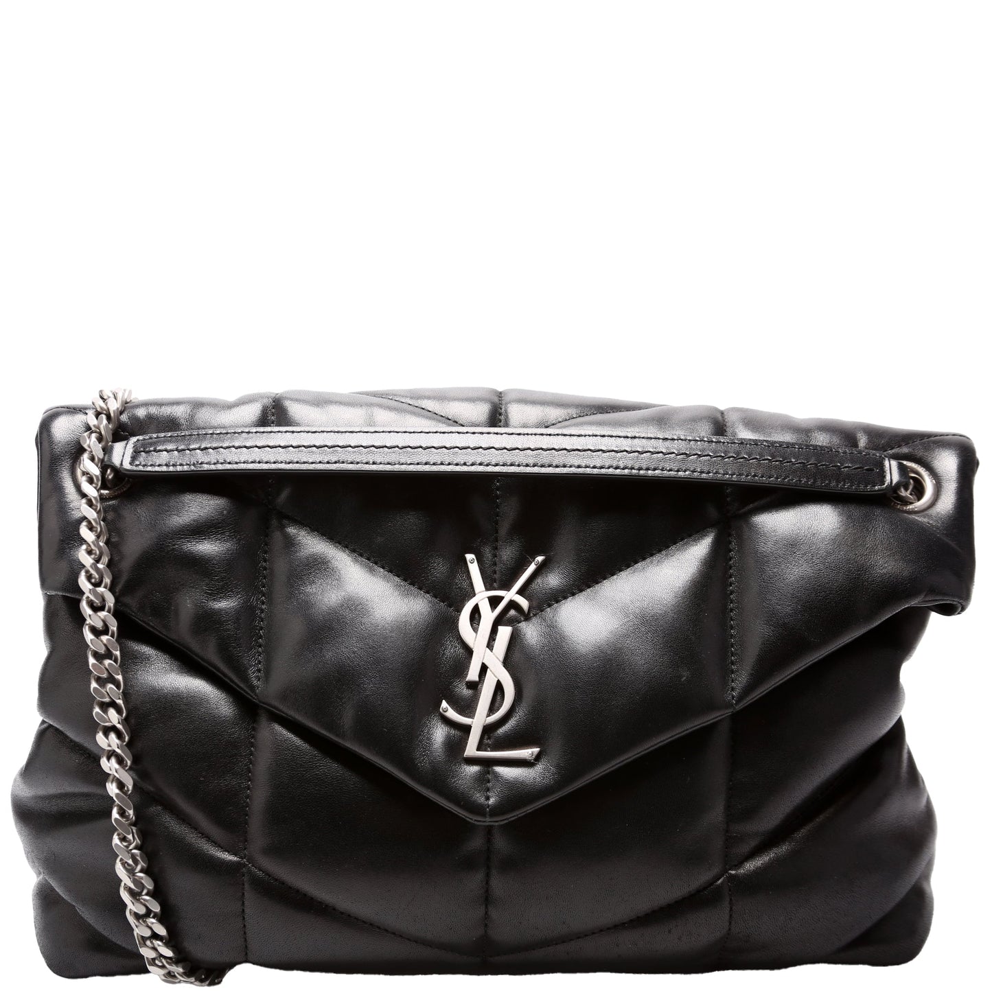 Saint Laurent Puffer Quilted Medium Lambskin 577475 Bag
