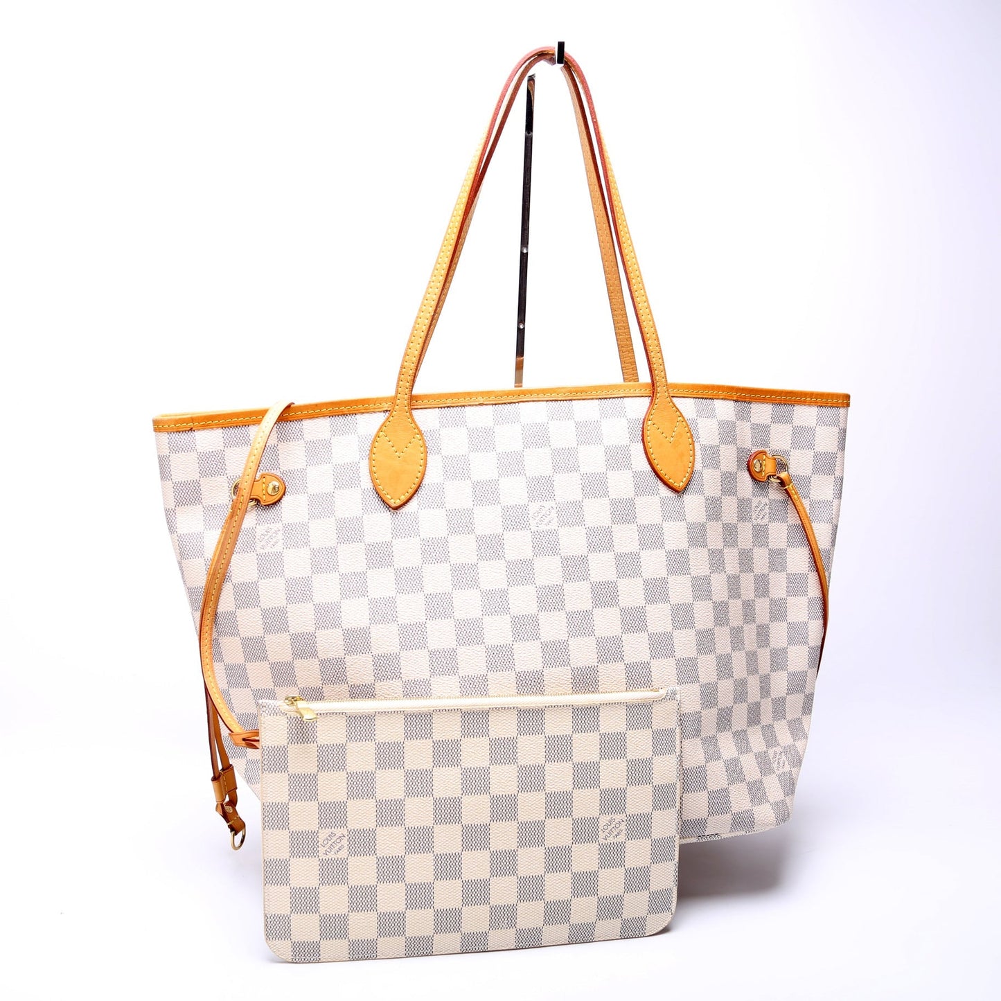 Louis Vuitton Neverfull With Wallet MM Damier Azur